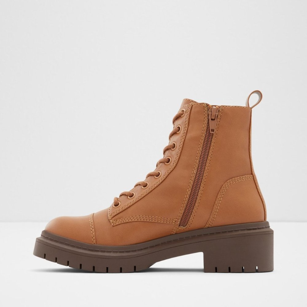 Aldo Combat Boots Cognac 7 / 37.5 - Picture 3 of 3